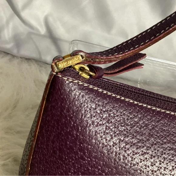 Kate Spade Purple Leather Shoulder Bag w/COA